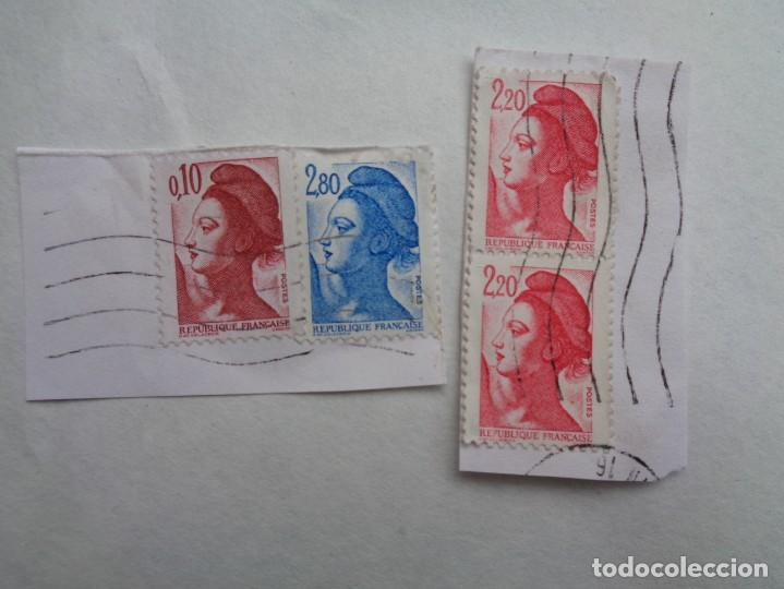 Sellos: LOTE DE 4 SELLOS BASICOS DE FRANCIA - Foto 1