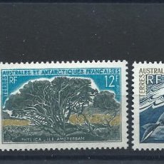Sellos: T.A.A.F. N°28/30** (MNH) 1969/70 - FAUNE ET FLORE. Lote 340912773