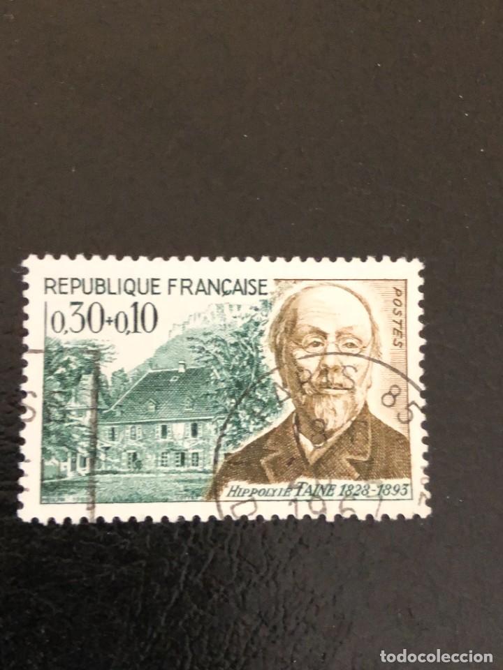 Sellos: FRANCIA 1966 SCOTT B399 USADO - Foto 1