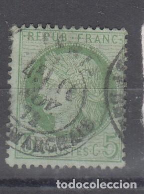 Sellos: FRANCIA. YVERT 53 USADO. C&Eacute;R&Egrave;S. - Foto 1