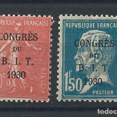 Sellos: FRANCE N°264/65** (MNH) 1930 - CONGRÈS DU B.I.T.. Lote 365543671