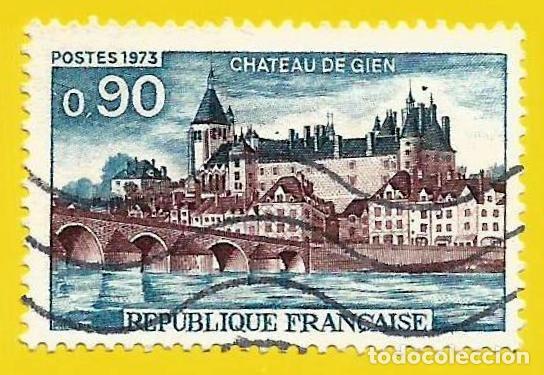 Sellos: FRANCIA. 1973. CASTILLO DE GIEN - Foto 1