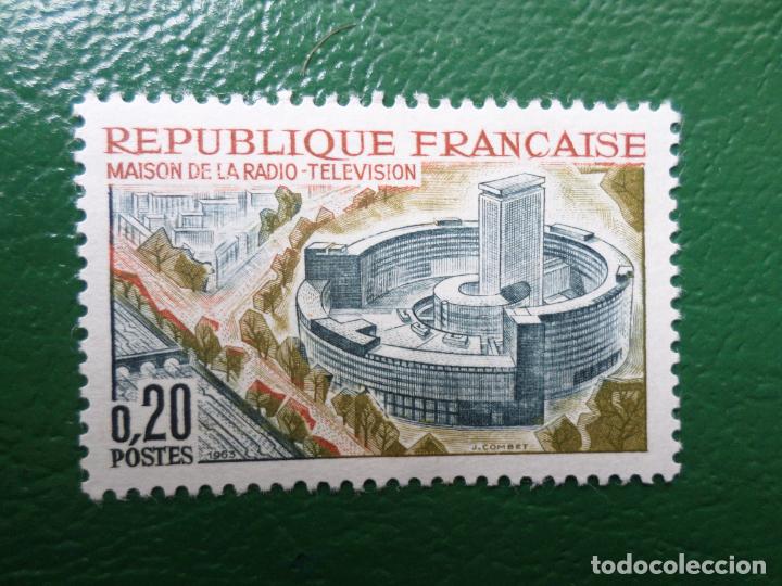 Sellos: :francia, 1963, edificio de la radiodifusion-television de paris, Yvert 1402 - Foto 1