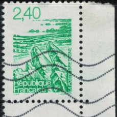 Sellos: FRANCIA 1995 OBLITÉRÉ USED RÉGIONS NATURELLES BRETAGNE ROC TRÉVEZEL Y&T FR 2949 SU. Lote 379720039