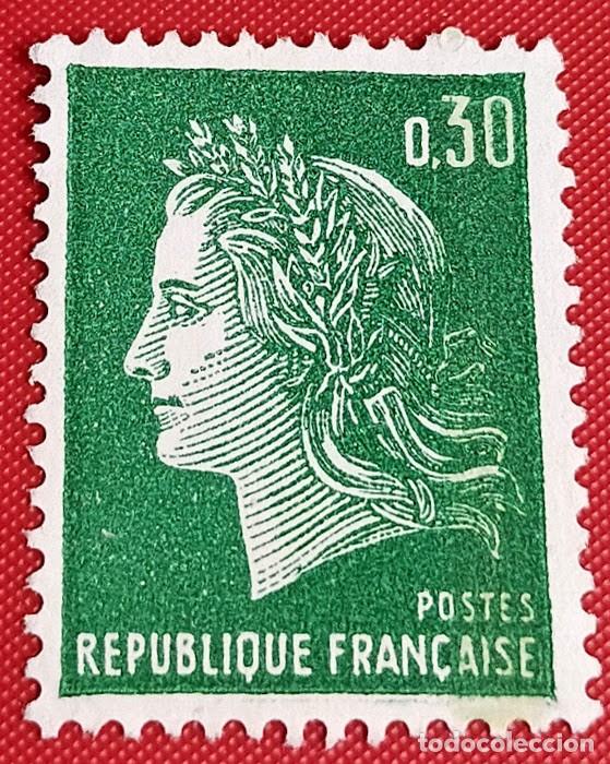 Sellos: Sello de Francia1969 Marianne de Cheffer