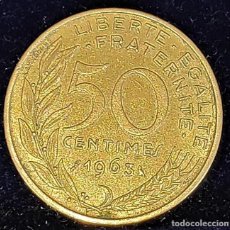 Sellos: FRANCIA 50 CENTIMES AÑO 1963-LAGRIFOUL- MODULO GRANDE #KM 939.1. Lote 398481789