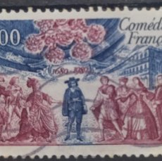 Sellos: FRANCIA 1980 THE 300TH ANNIVERSARY OF COMÉDIE-FRANCAISE. USADO - USED.. Lote 402537124