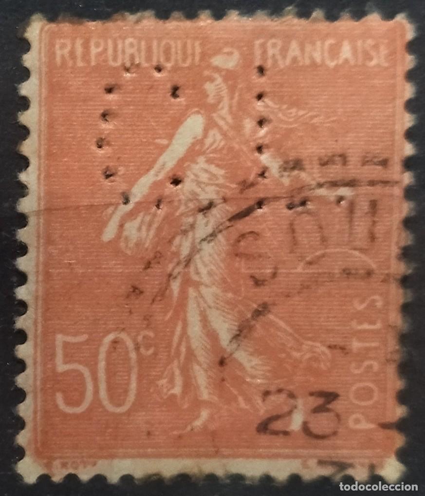 Sellos: FRANCIA PERFIN - PERFORADO. USADO - USED. - Foto 1