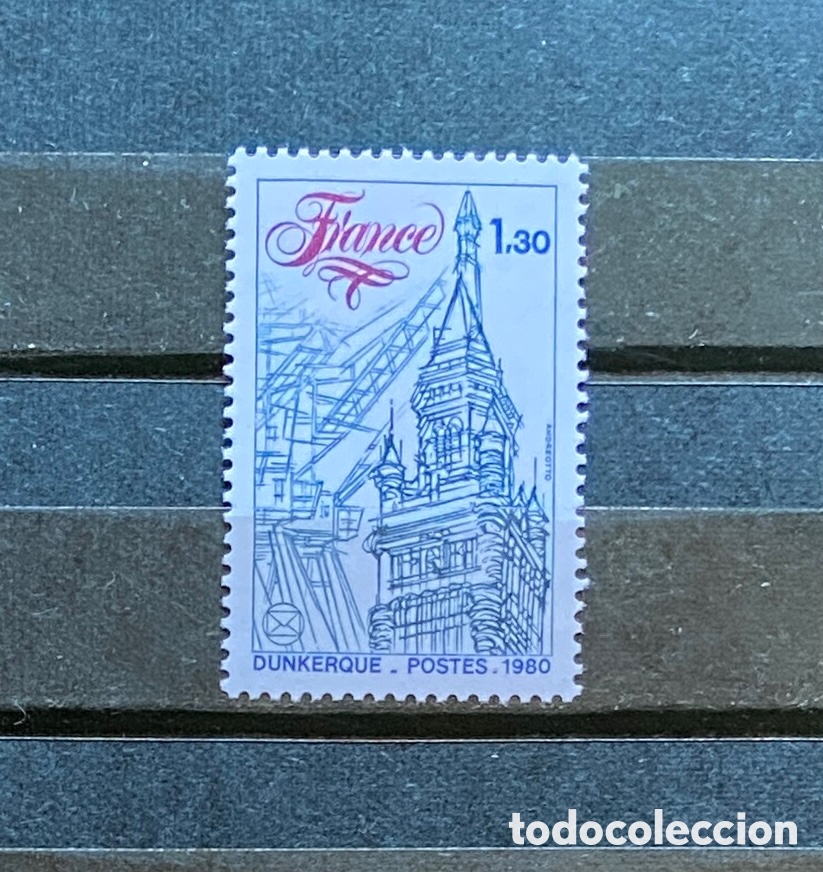 Sellos: Sellos, nuevo, de Francia 1980. Yvert 2088 Edificios - Foto 1