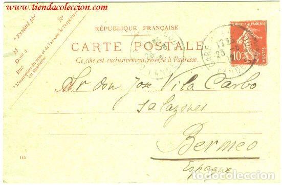 Sellos: Francia. Carte - Postale - Foto 1