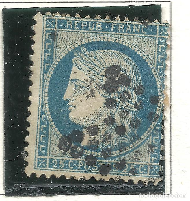 Briefmarken: SELLO FRANCIA YVERT 60A A&Ntilde;O 1871 USADO FIJASELLOS