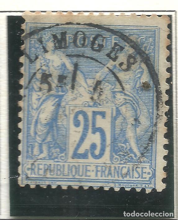 Timbres: SELLO FRANCIA YVERT 79 A&Ntilde;O 1876-77 USADO FIJASELLOS BLEU