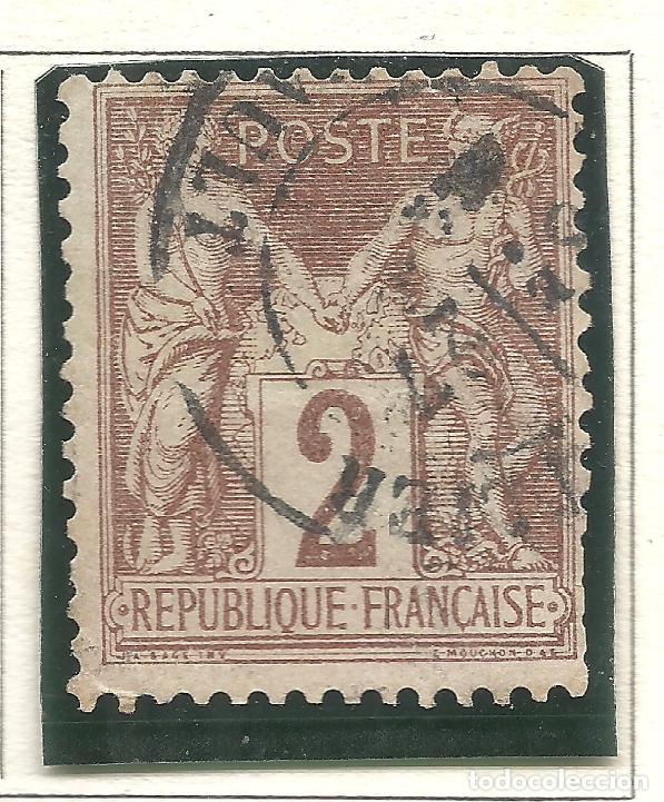 Timbres: SELLO FRANCIA YVERT 85 A&Ntilde;O 1877-80 USADO FIJASELLOS BRUN FONCE