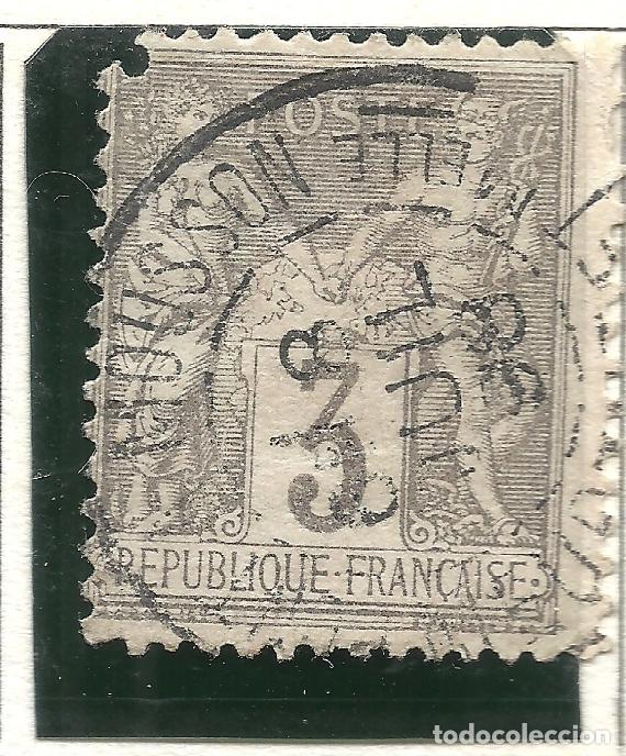 Timbres: SELLO FRANCIA YVERT 87a A&Ntilde;O 1877-80 USADO FIJASELLOS GRIS CLAIR