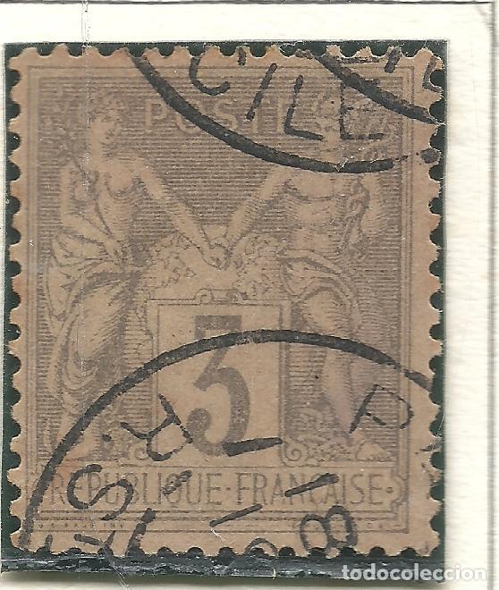 Timbres: SELLO FRANCIA YVERT 87b A&Ntilde;O 1877-80 USADO FIJASELLOS GRIS JAUNATRE