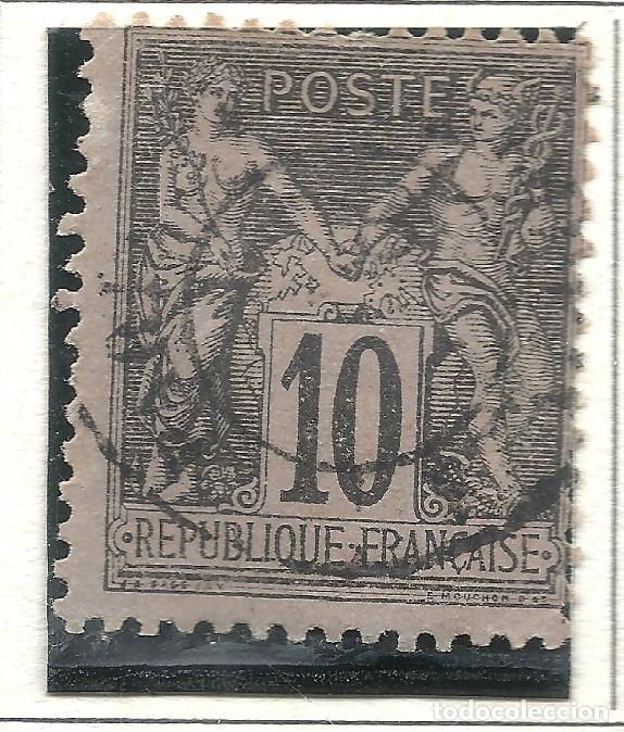 Briefmarken: SELLO FRANCIA YVERT 89 A&Ntilde;O 1877-80 USADO FIJASELLOS
