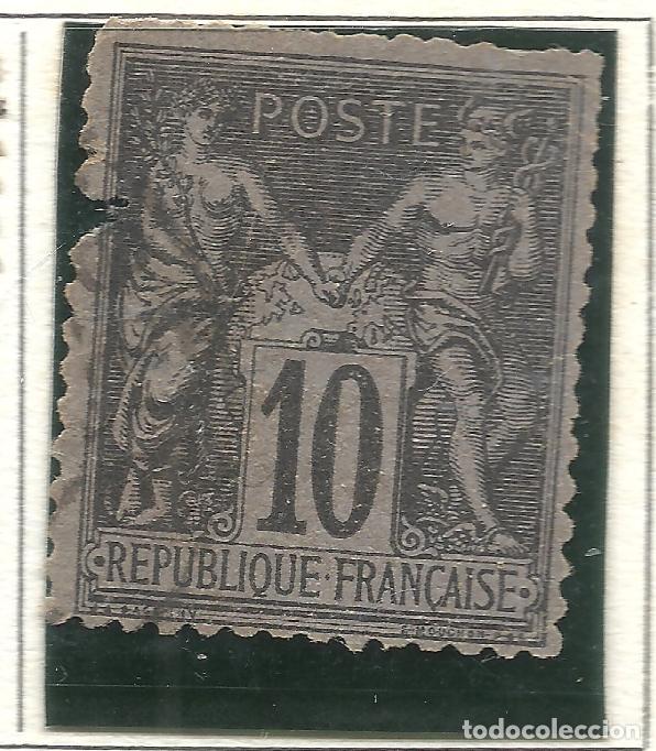 Timbres: SELLO FRANCIA YVERT 89a A&Ntilde;O 1877-80 USADO FIJASELLOS
