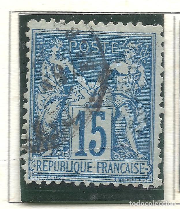 Briefmarken: SELLO FRANCIA YVERT 90 A&Ntilde;O 1877-80 USADO FIJASELLOS