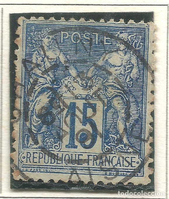 Timbres: SELLO FRANCIA YVERT 90a A&Ntilde;O 1877-80 USADO FIJASELLOS