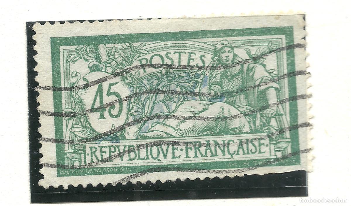 Sellos: SELLO FRANCIA YVERT 143a A&Ntilde;O 1906-20 TYPE OLIVER MERSON USADO FIJASELLOS