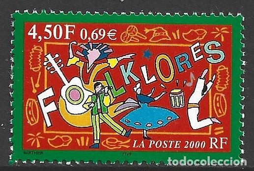 Sellos: FRANCIA 3339** - A&Ntilde;O 2000 - FOLKLORE - Foto 1