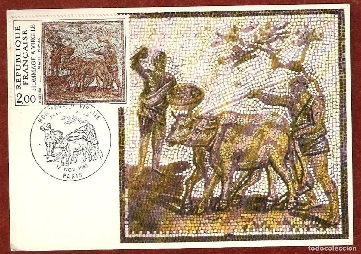 Sellos: Carta m&aacute;xima de Francia 1981 - Foto 1