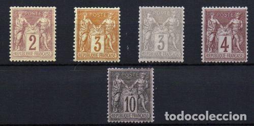 Sellos: Francia n&ordm; 85a,86/9. - Foto 1