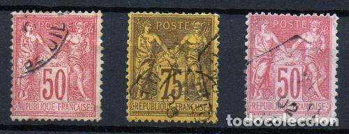Sellos: Francia n&ordm; 98/99,104. - Foto 1