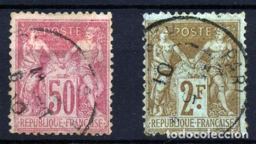 Sellos: Francia n&ordm; 104/5. - Foto 1