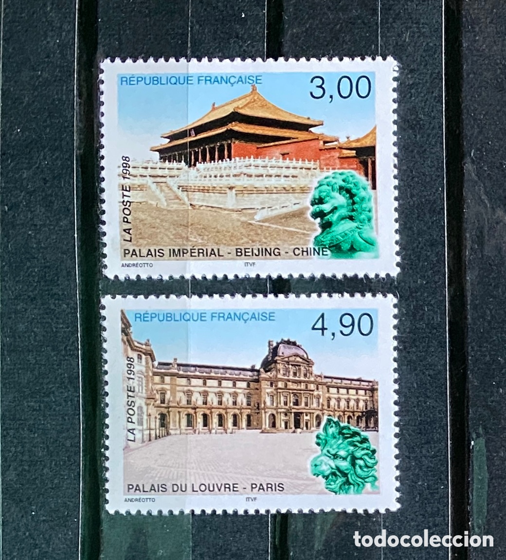 Sellos: Sellos, nuevo, de Francia 1998 Yvert 3173/74 Edificios - Foto 1