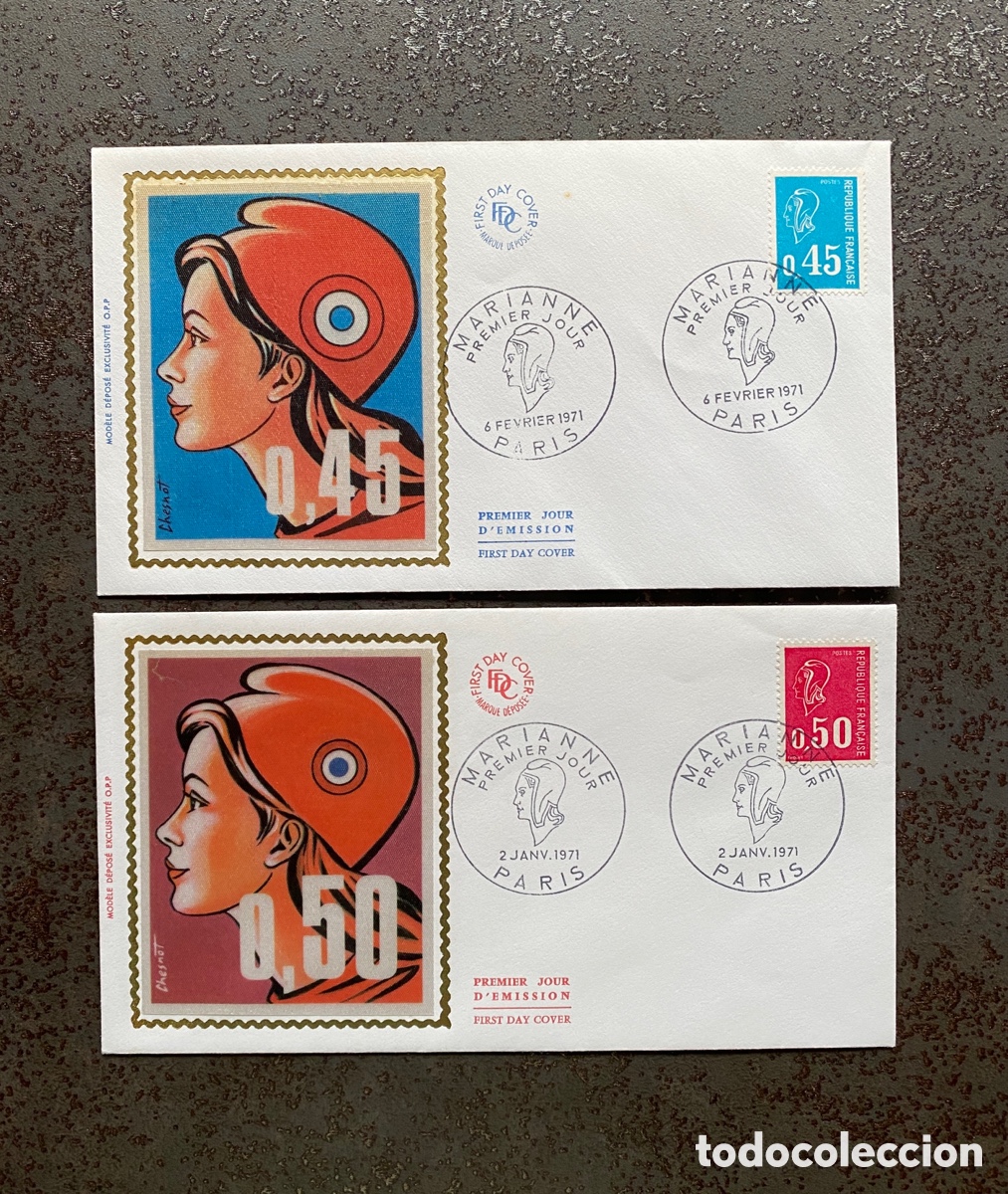 Sellos: Sellos, SPD, de Francia 1971 Yvert 1663/64 - Foto 1
