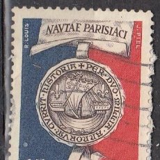Sellos: FRANCIA 1951 - YVERT 906 º USADO CON PAPEL - BIMILENARIO DE PARÍS (NAUTAE PARISIACI)