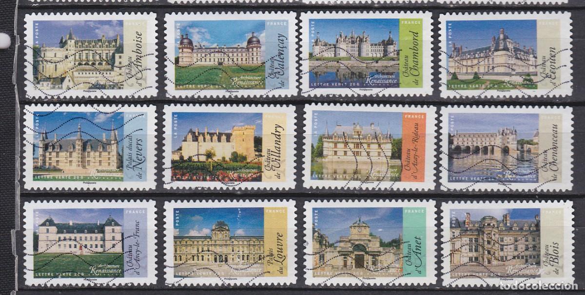 Stamps: 2015 Serie Turismo de Francia Adhesiva sellos usados Yvert AD 1108 al 1119 art 2