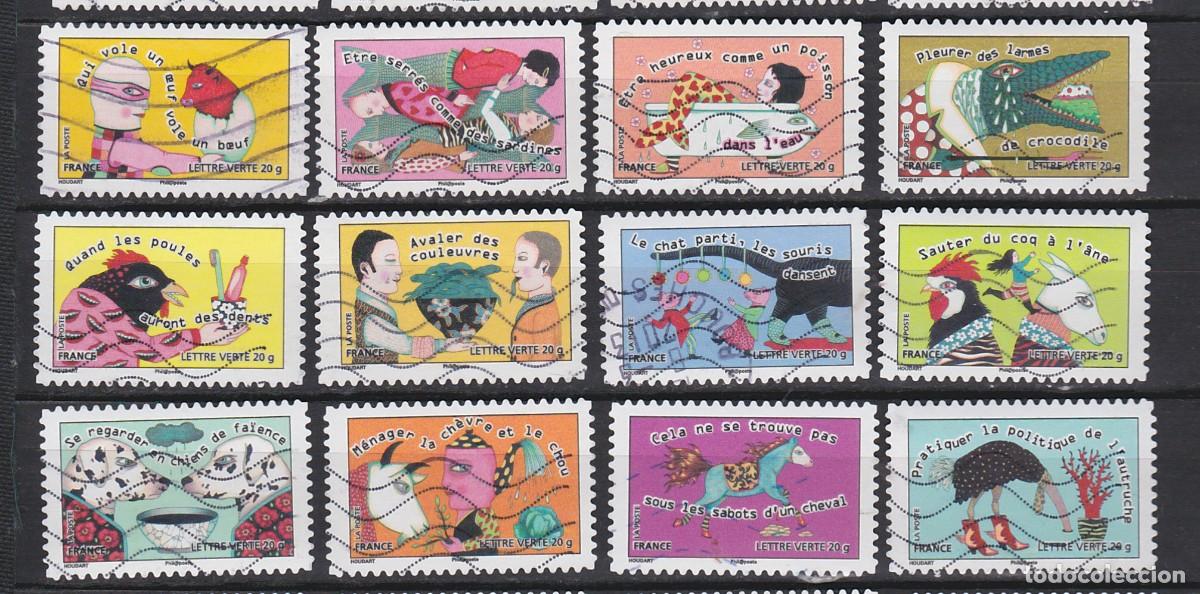 Selos: 2013 Serie Dibujos animados de Francia Adhesiva sellos usados Yvert 789 al 800 art 3
