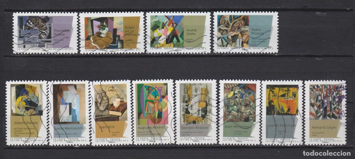 Briefmarken: 2012 SERIE ARTE DE FRANCIA ADHESIVA SELLOS USADOS YVERT AD 699 AL 710 ART 1