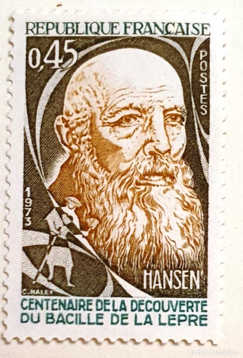 Sellos: HANSEN. FRANCIA 1973. NUEVO. - Foto 1
