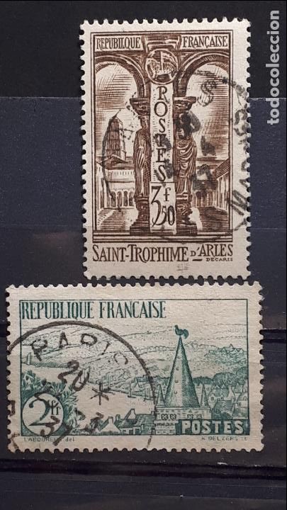 Sellos: FRANCIA. A&ntilde;o 1935 &deg;. Yvert 301/2 - Foto 1