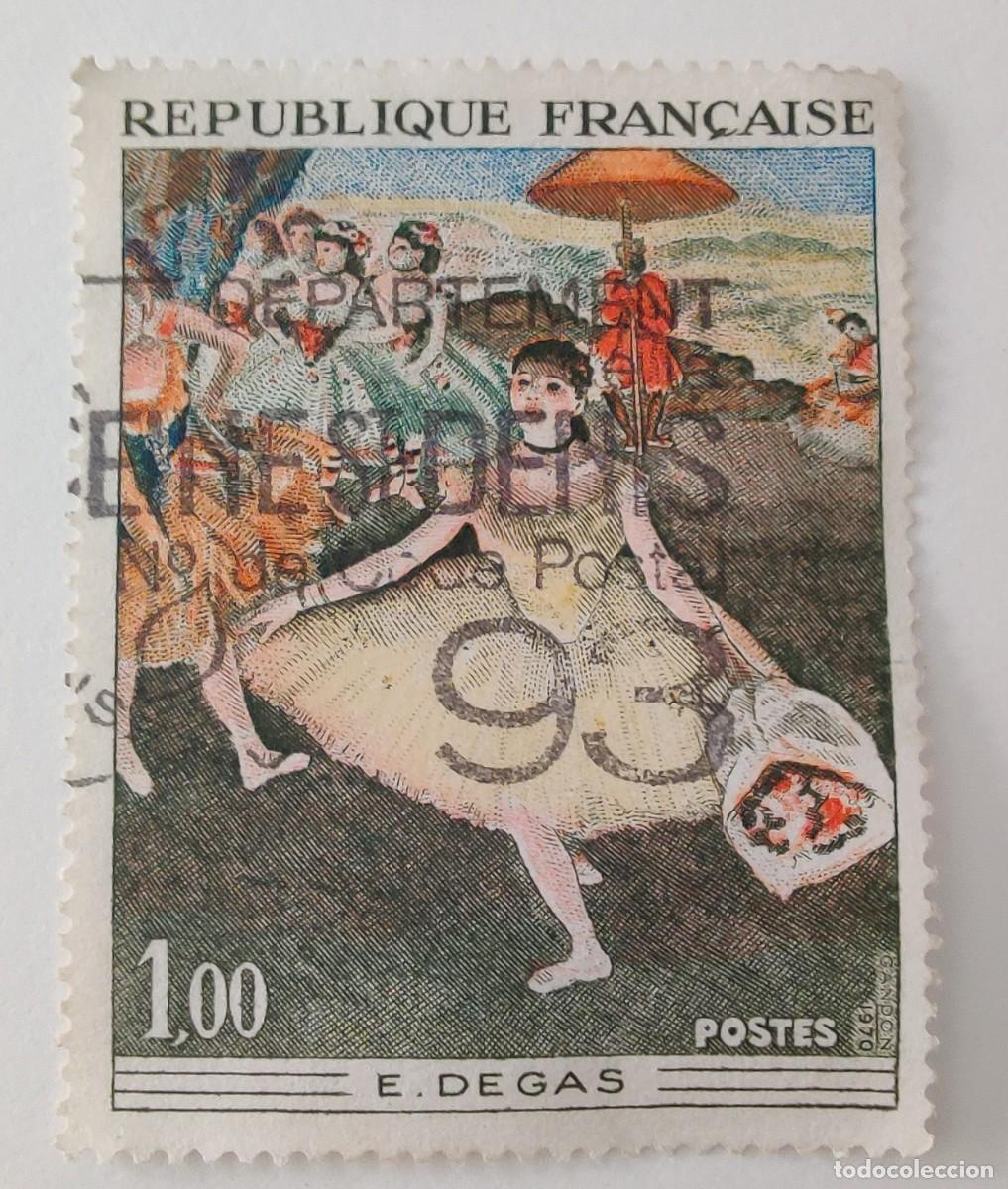 Sellos: Sello de Francia E. Degas - Foto 1