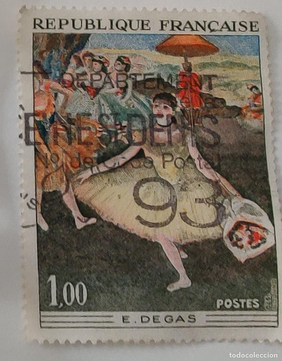 Sellos: Sello de Francia E. Degas - Foto 2