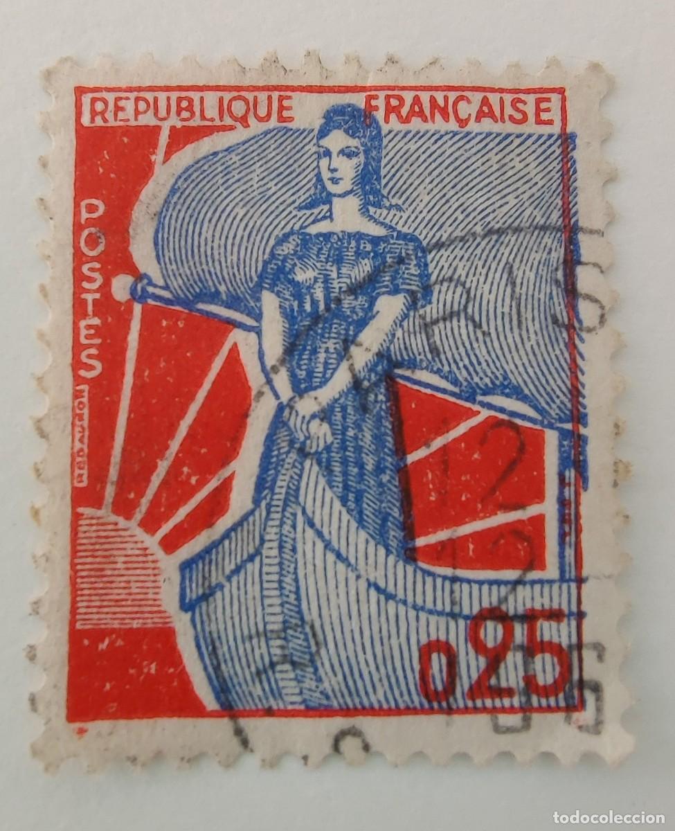 Sellos: Sello de Francia Marianne En El Barco - Foto 1