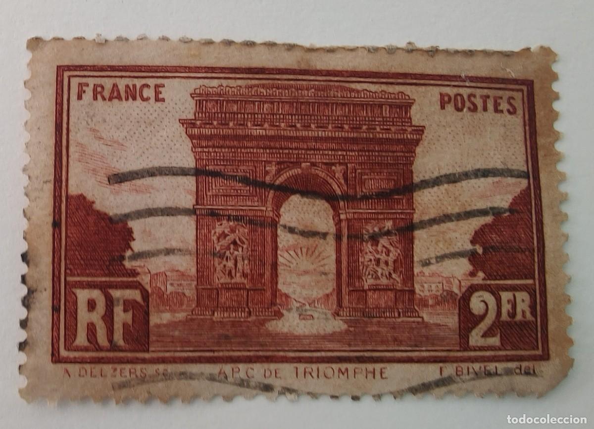 Sellos: Sello de Francia Arc De Triomphe - Foto 1