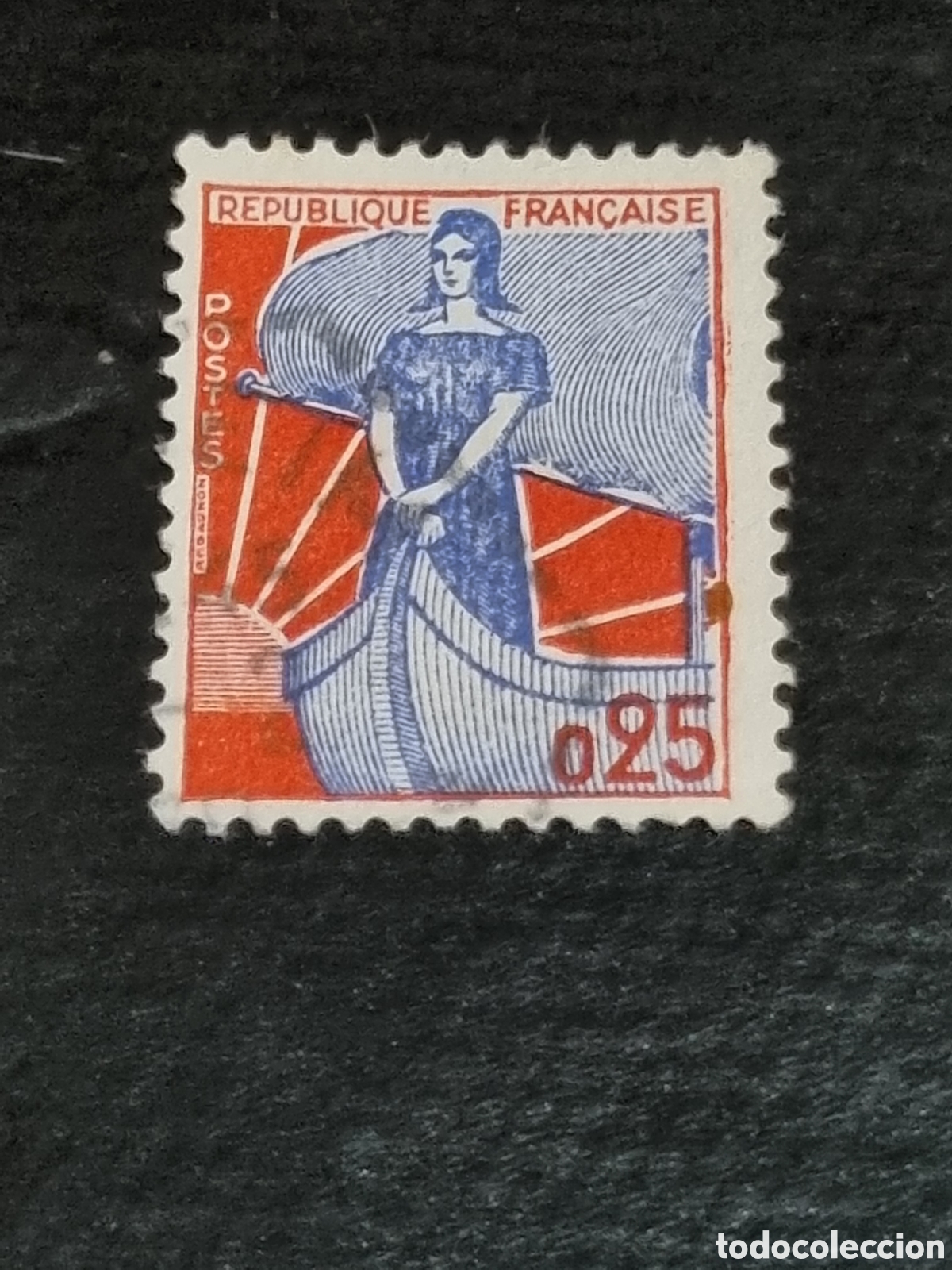 Sellos: SELLO DE FRANCIA 25 C&Eacute;NTIMOS - Foto 1