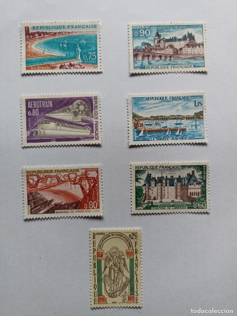 Briefmarken: Lote 7 sellos franceses
