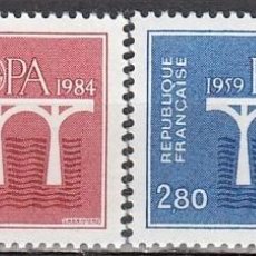 Sellos: FRANCIA 1984 -YVERT 2309/2310 ** NUEVO SIN FIJASELLOS - TEMA EUROPA