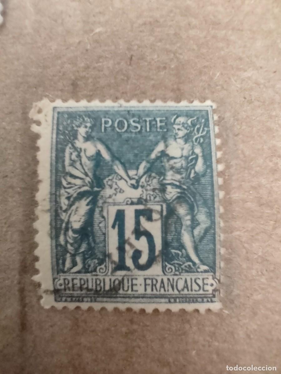 Sellos: Sello Francia 1876 - Foto 1
