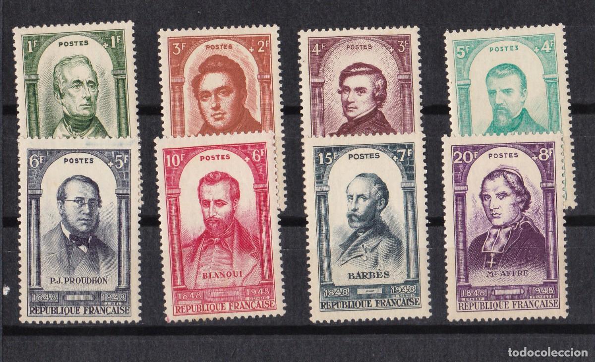 Francobolli: Cent. Revoluci&oacute;n1848 x795/802