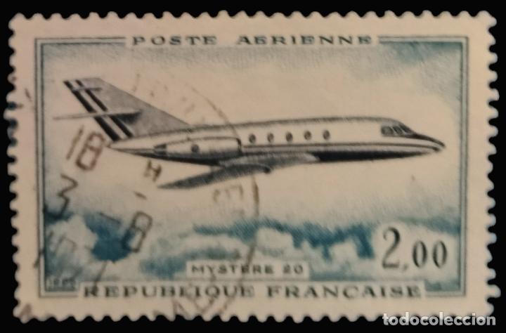 Sellos: FRANCIA 1965 A&eacute;reos. USADO. - Foto 1