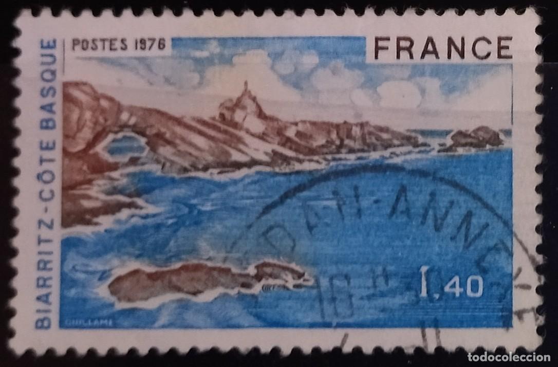 Sellos: FRANCIA 1976 Biarritz. USADO. - Foto 1