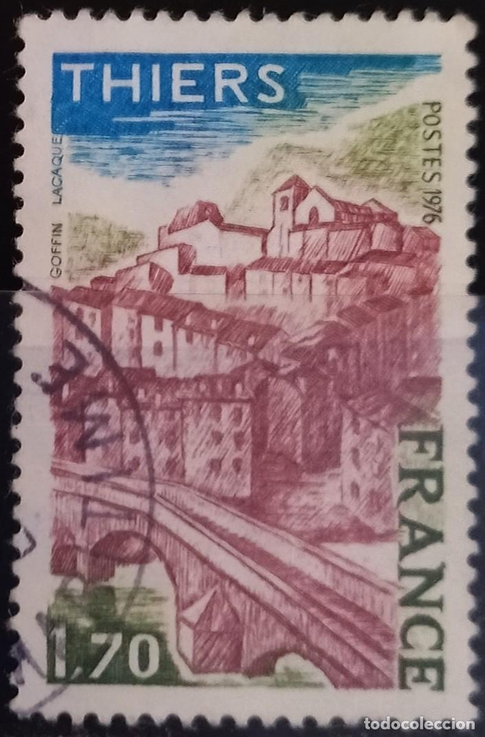 Sellos: FRANCIA 1976 Thiers. USADO. - Foto 1