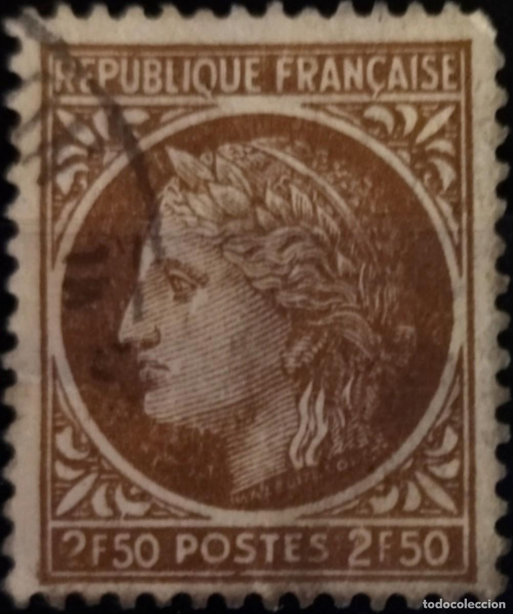 Sellos: FRANCIA 1946 Ceres. USADO. - Foto 1